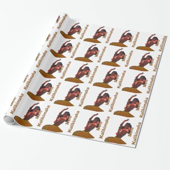 Mele Kalikimaka Hawaiian Gift Wrap