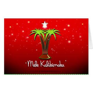 Mele Kalikimaka Palm Tree for Xmas Card