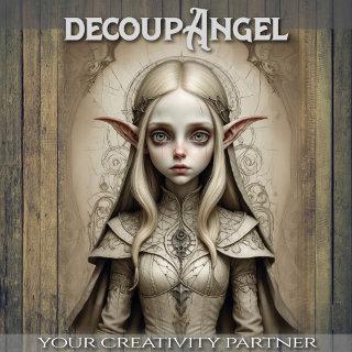Melinda the Elf - Decoupage -  Tissue Paper