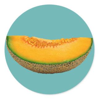 Melon Slice Classic Round Sticker