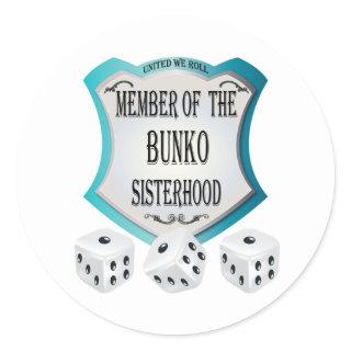 Member of the Bunko Sisterhood Classic Round Sticker