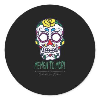 Memento Mori I To Die Remember Death Classic Round Sticker