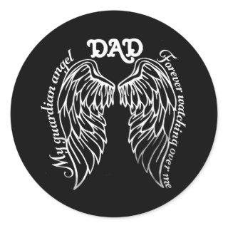 Memorial Dad  Classic Round Sticker