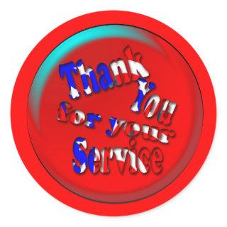 Memorial Day Classic Round Sticker