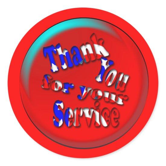 Memorial Day Classic Round Sticker