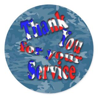 Memorial Day Classic Round Sticker
