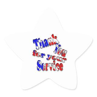 Memorial Day Star Sticker