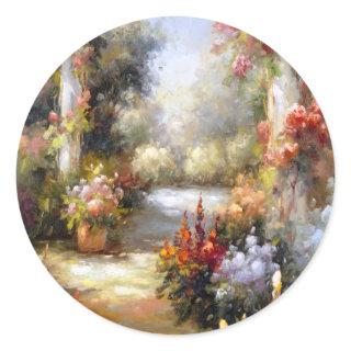 Memory Lane I Classic Round Sticker