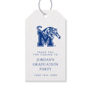 Memphis Tigers Mascot with Block M Logo Gift Tags