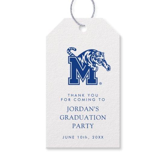 Memphis Tigers Mascot with Block M Logo Gift Tags