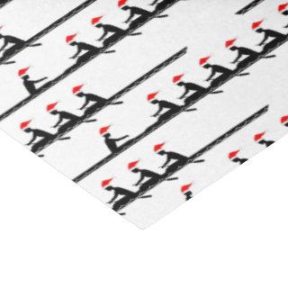 Men Santa Hat Rowing Rowers Crew Team #4 Tissue Paper