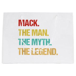 Mens Mack The Man The Myth The Legend Large Gift Bag