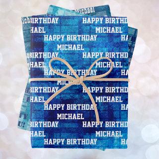 Men's Personalize Birthday Sayings 3 Blue  Sheets