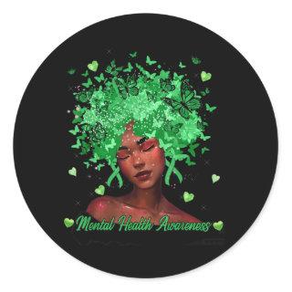 Mental Health Awareness | Be Kind To Your Mind Classic Round Sticker
