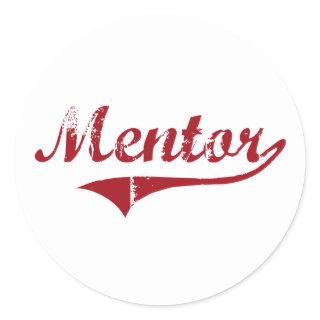 Mentor Ohio Classic Design Classic Round Sticker