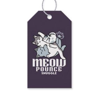Meow Pounce Snuggle – Cute Sleeping Cats Gift Tags
