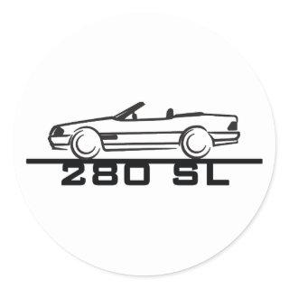 Mercedes 280 SL Type 129 Classic Round Sticker