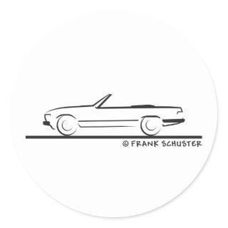 Mercedes 450 SL Type 107 Classic Round Sticker