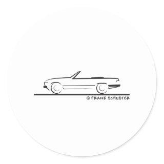 Mercedes 450 SL Type 107 Classic Round Sticker