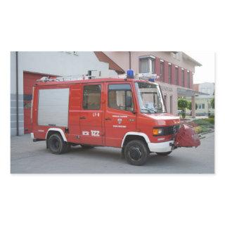 Mercedes Benz 711D Rosenbauer Rectangular Sticker