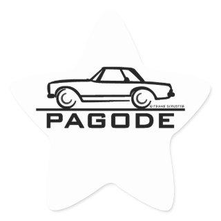 Mercedes SL Pagode with Script Star Sticker