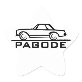 Mercedes SL Pagode with Script Star Sticker