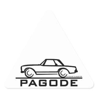 Mercedes SL Pagode with Script Triangle Sticker