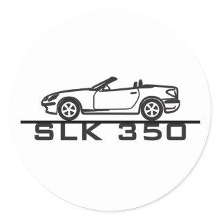 Mercedes SLK 350 Classic Round Sticker