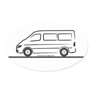 Mercedes Sprinter Short Wheelbase Oval Sticker