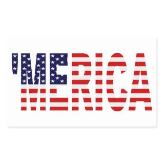 'MERICA US Flag Stickers