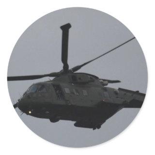 Merlin Helicopter from RAF Benson, United Kingdom Classic Round Sticker