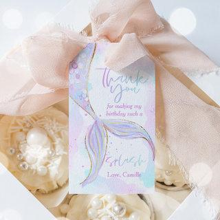 Mermaid 1st Birthday Party ONEder The Sea Mermaid Gift Tags