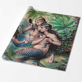 Mermaid Antique Magic Nautical Ocean