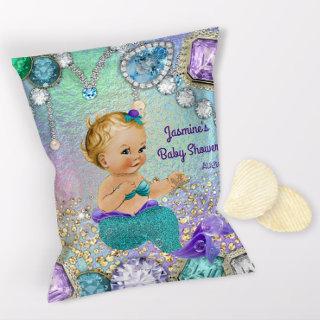 Mermaid Baby Shower Chip Bag Wrapper