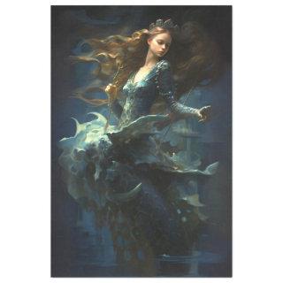 Mermaid in the Fantasy Ocean World Decouapge Tissue Paper