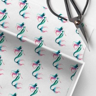 Mermaid Pattern Tissue Paper