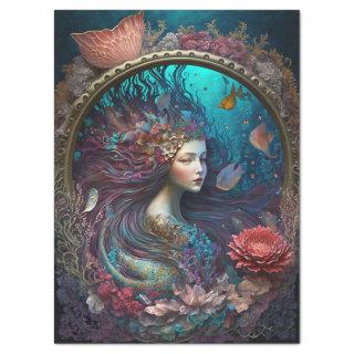 Mermaid Queen 1 decoupage Tissue Paper