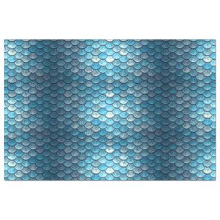 Mermaid Scales Decoupage Background Turquoise 2 Tissue Paper
