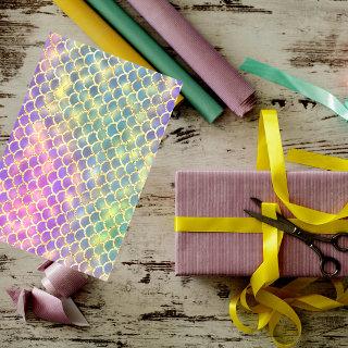 Mermaid scales puple green gold girl tissue paper
