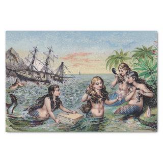 Mermaid Vintage Antique Magic Nautical Tissue Paper