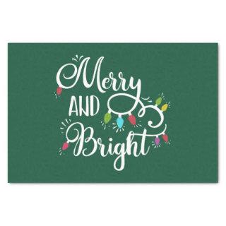 merry and bright holiday lights tissue paper