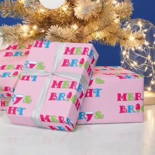Merry and Bright Hot Pastel Pink Christmas