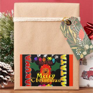 Merry Christmas and a Happy New Year Rectangular Sticker