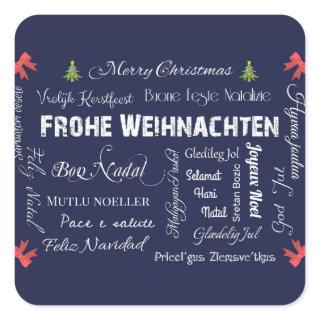 Merry Christmas and a Happy New Year! Square Sticker