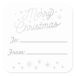 MERRY CHRISTMAS / Christmas Sticker Tags