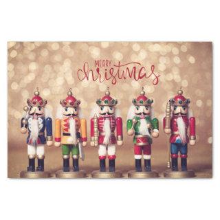 Merry Christmas Colorful Nutcrackers  Tissue Paper