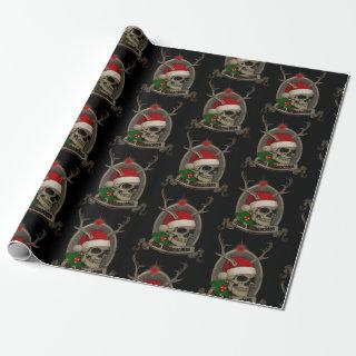 Merry Christmas Dead Skull Stern Banner cap