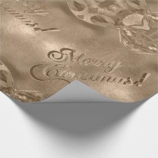 Merry Christmas Elegant Script Copper Brown