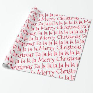 Merry Christmas Fa La La | Holiday Typography