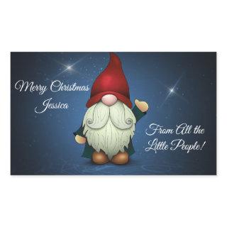 Merry Christmas from All the Little People Rectangular Sticker